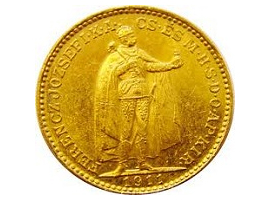 The Hungarian gold coin "Franjo Josip"