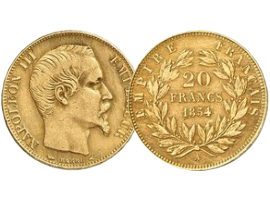 French gold coin "Napoleon"